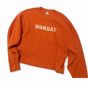 SIMONS Orange 'Monday' Sweater
